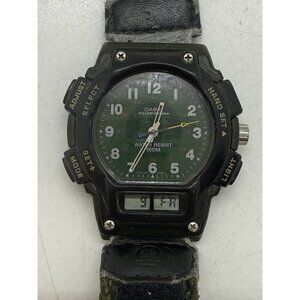 Casio Illuminator Forester Men's 100M WR Wristwatch 2319 FT-610 Green Case Strap